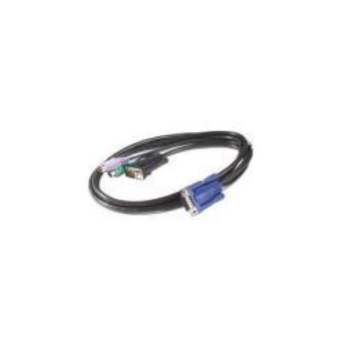 APC - Cavo tastiera / video / mouse (KVM) - PS/2, HD-15 (VGA) (M) a HD-15 (VGA) (M) - 91 cm - per P/N: AP5201, AP5202, AP5808, AP5816, KVM1116R